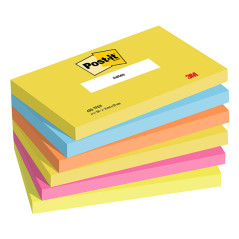 Cf. 6pz blocco 100fg. Post-it® Super Sticky 76x127mm 655-BEA Beachside